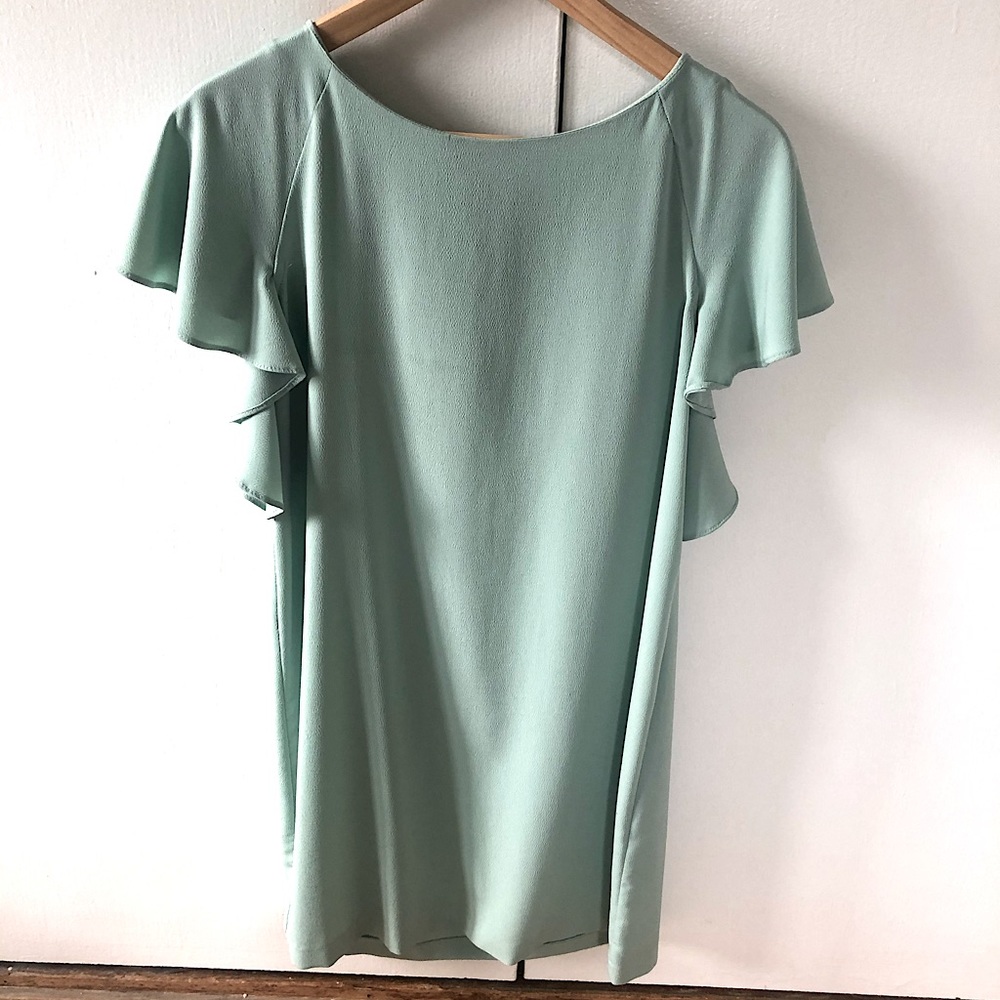 Zara teal mini dress